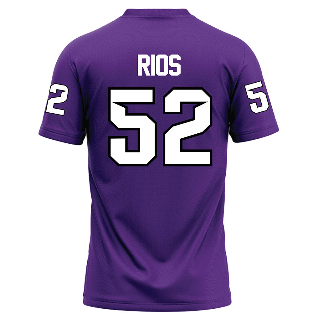Tarleton State - NCAA Football : Robert Rios - Purple Football Jersey