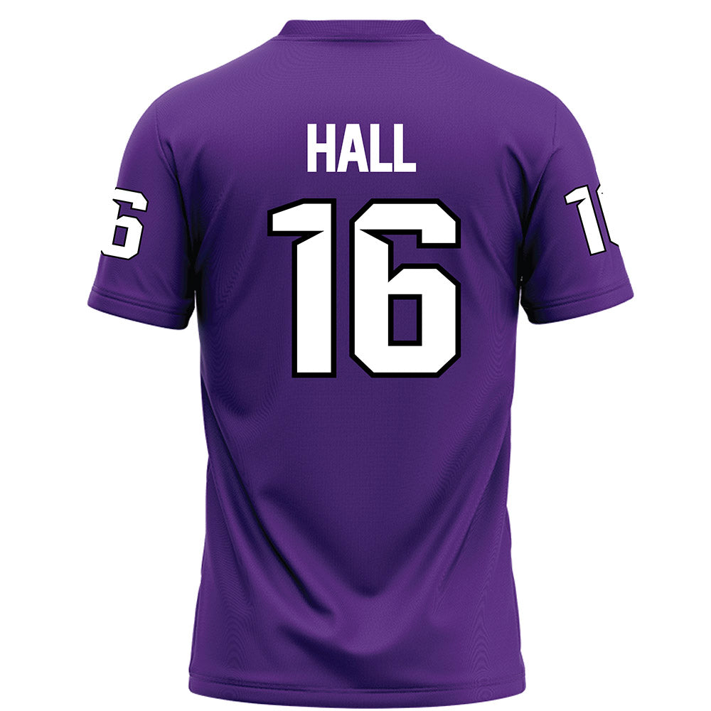 Tarleton State - NCAA Football : Isaac Hall - Purple Football Jersey-1