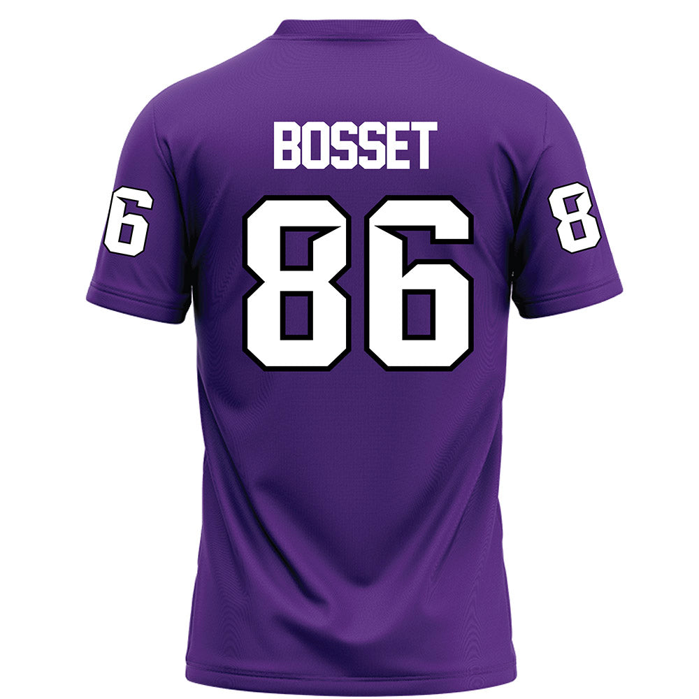 Tarleton State - NCAA Football : Matthew Bosset - Purple Football Jersey-1