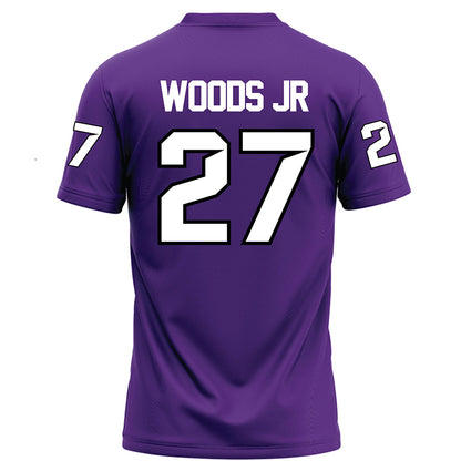 Tarleton State - NCAA Football : Stephen Woods Jr - Purple Football Jersey-1