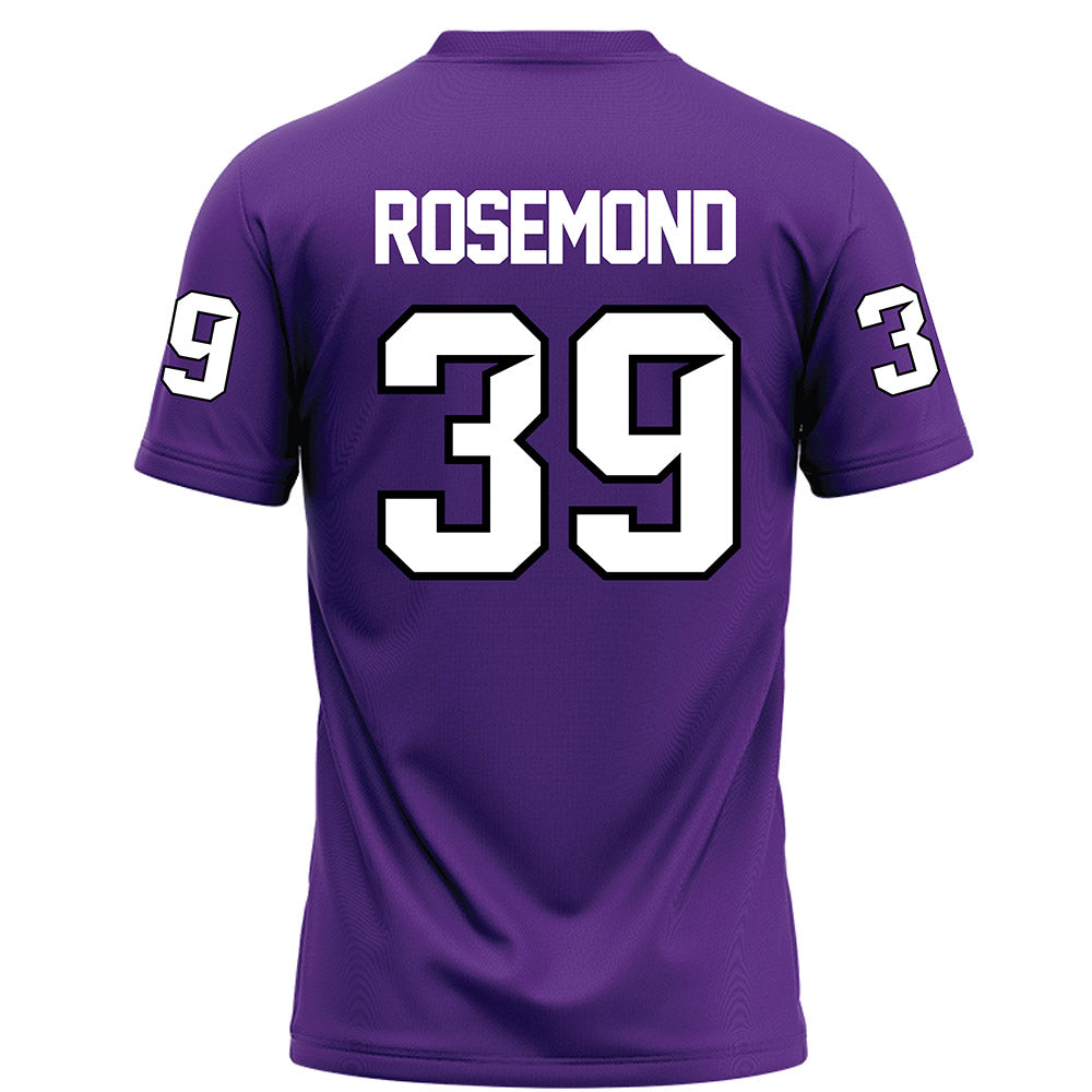 Tarleton State - NCAA Football : Deangelo Rosemond - Purple Football Jersey-1