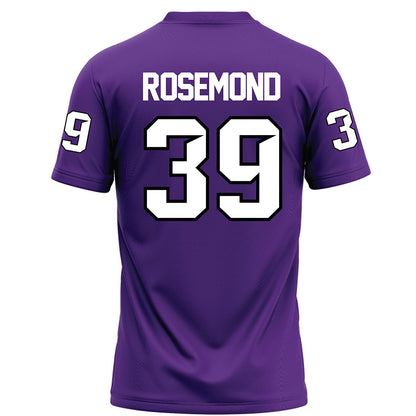 Tarleton State - NCAA Football : Deangelo Rosemond - Purple Football Jersey-1