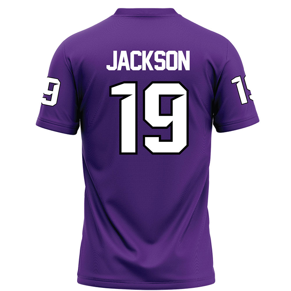 Tarleton State - NCAA Football : Kyle Jackson - Purple Football Jersey