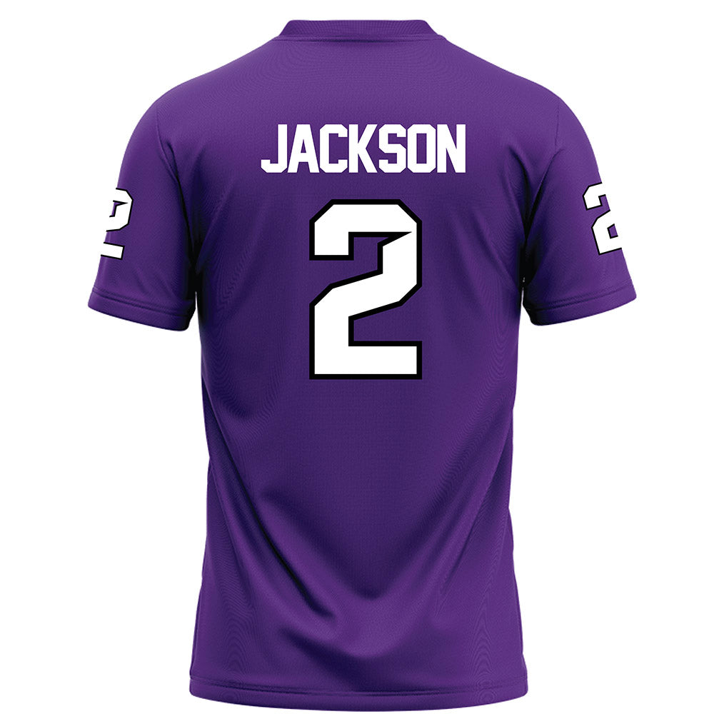 Tarleton State - NCAA Football : Cody Jackson - Purple Football Jersey