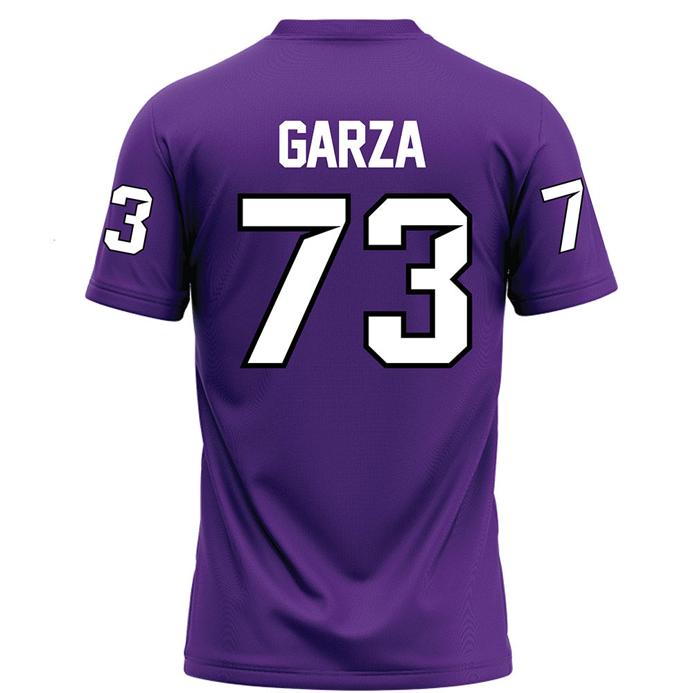 Tarleton State - NCAA Football : Rowdy Garza - Purple Football Jersey