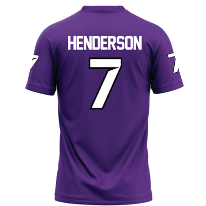 Tarleton State - NCAA Football : Mikey Henderson - Purple Football Jersey