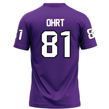Tarleton State - NCAA Football : Fischer Ohrt - Purple Football Jersey