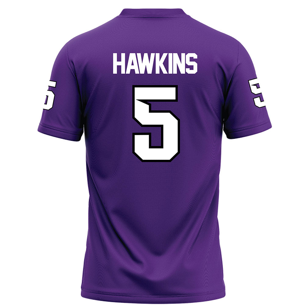 Tarleton State - NCAA Football : Dabari Hawkins - Purple Football Jersey-1