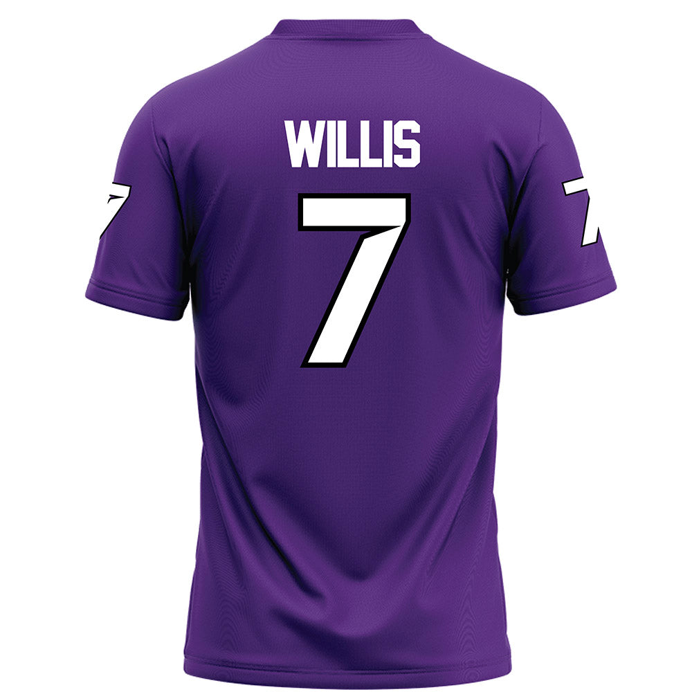 Tarleton State - NCAA Football : Marquis Willis - Purple Football Jersey-1