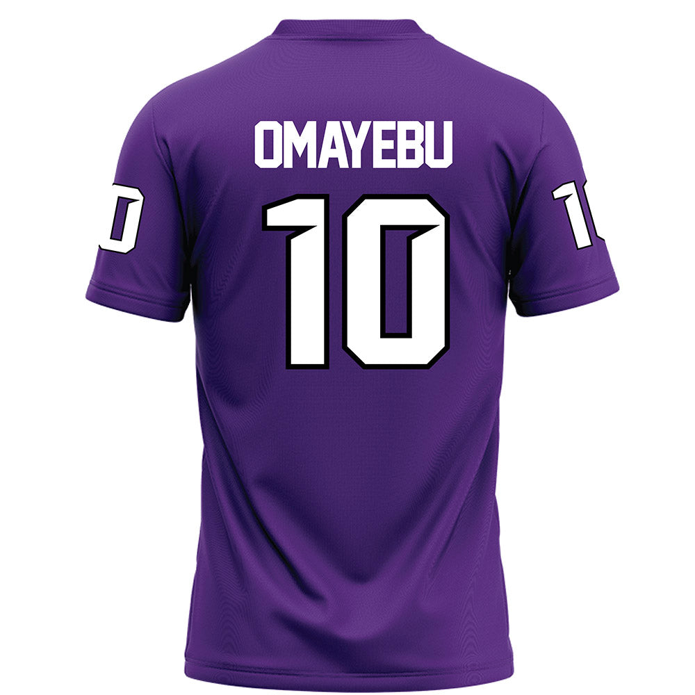 Tarleton State - NCAA Football : Benjamin Omayebu - Purple Football Jersey
