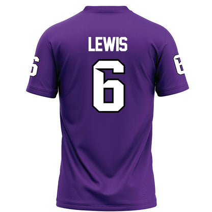 Tarleton State - NCAA Football : Caleb Lewis - Purple Football Jersey-1