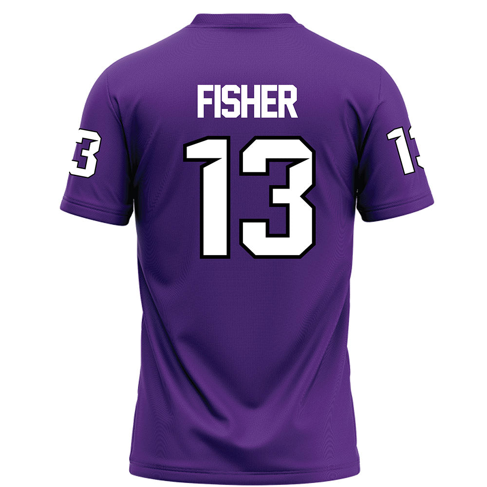 Tarleton State - NCAA Football : Marsean Fisher - Purple Football Jersey-1