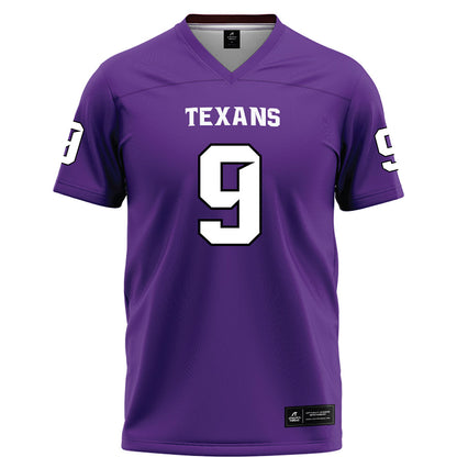 Tarleton State - NCAA Football : Tiar Young - Purple Football Jersey-0