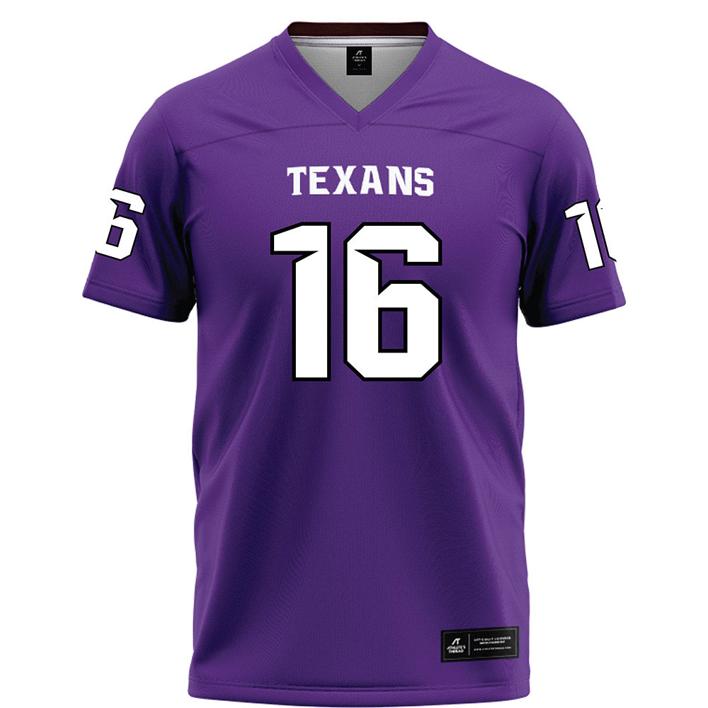 Tarleton State - NCAA Football : AJ Owens - Purple Football Jersey-0