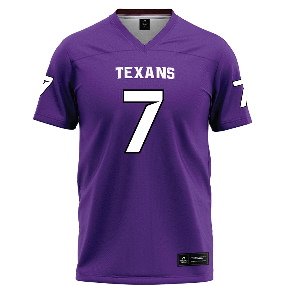 Tarleton State - NCAA Football : David Spruiells - Purple Football Jersey-0