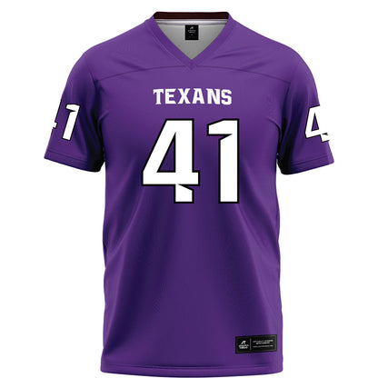 Tarleton State - NCAA Football : Reid Brass - Purple Football Jersey-0