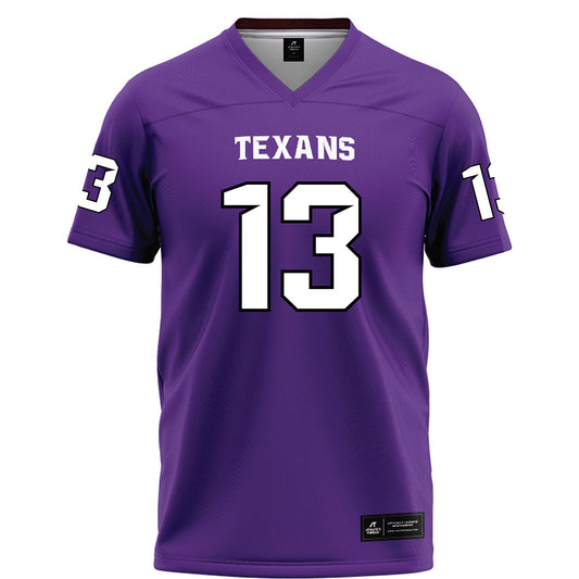Tarleton State - NCAA Football : Marsean Fisher - Purple Football Jersey-0