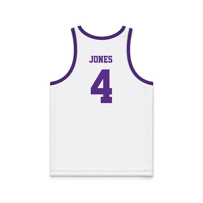 Tarleton State - NCAA Women's Basketball : Kyriana Jones - White Basketball Jersey-1