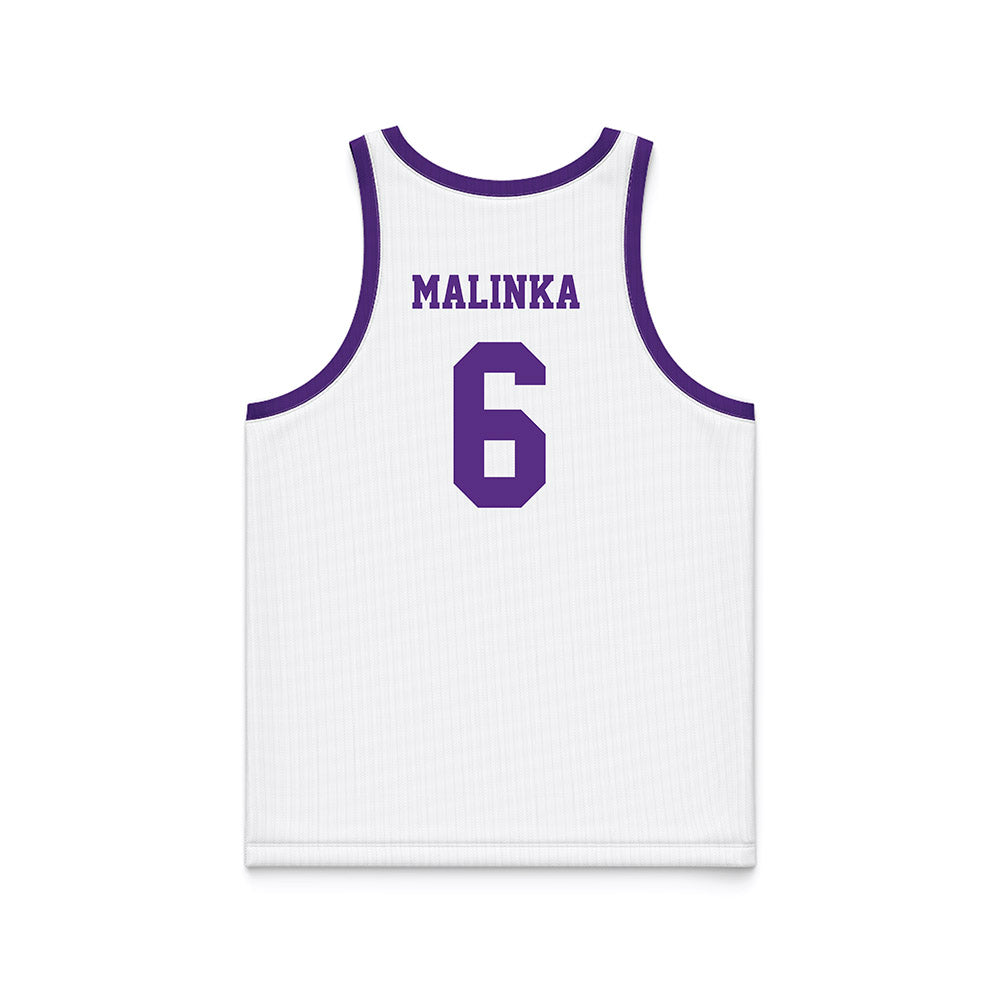Tarleton State - NCAA Women's Basketball : Luka Malinka - White Basketball Jersey-1