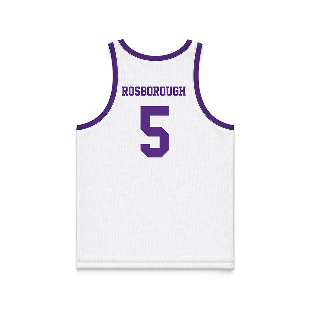 Tarleton State - NCAA Women's Basketball : Arieona Rosborough - White Basketball Jersey-1