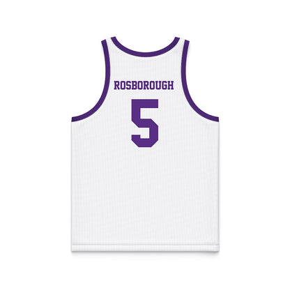 Tarleton State - NCAA Women's Basketball : Arieona Rosborough - White Basketball Jersey-1