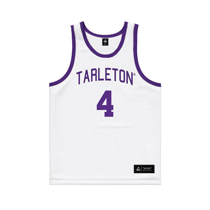Tarleton State - NCAA Women's Basketball : Kyriana Jones - White Basketball Jersey-0