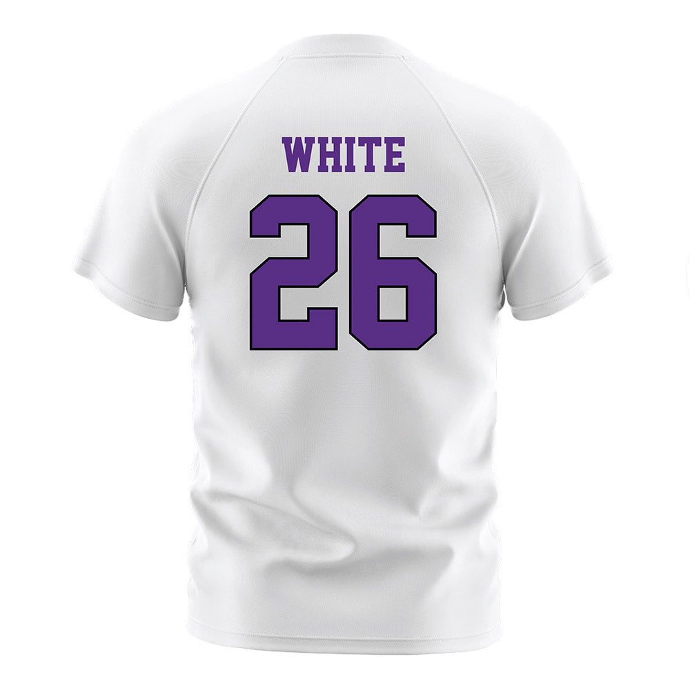 Tarleton State - NCAA Women's Soccer : Sydney White - White Soccer Jersey-1