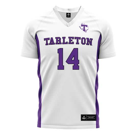 Tarleton State - NCAA Women's Soccer : Paisley Mabra - White Soccer Jersey-0