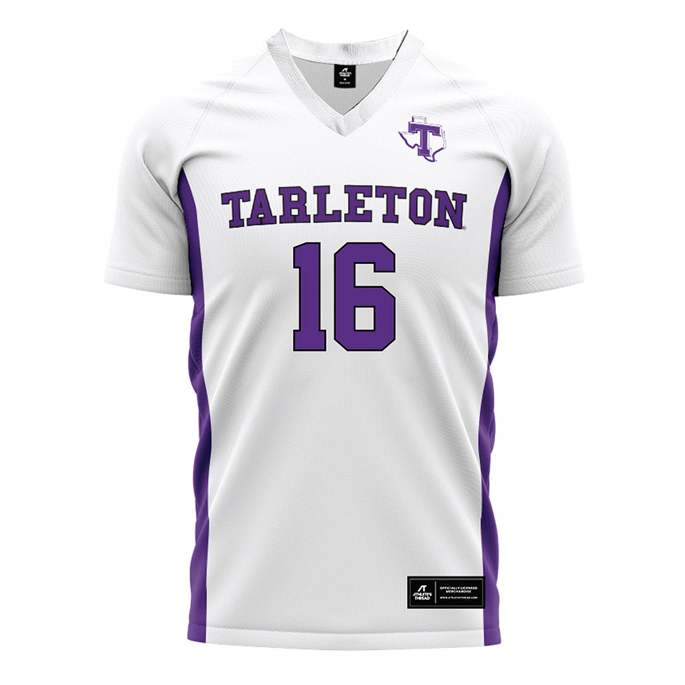 Tarleton State - NCAA Women's Soccer : Jaycie Bass - White Soccer Jersey