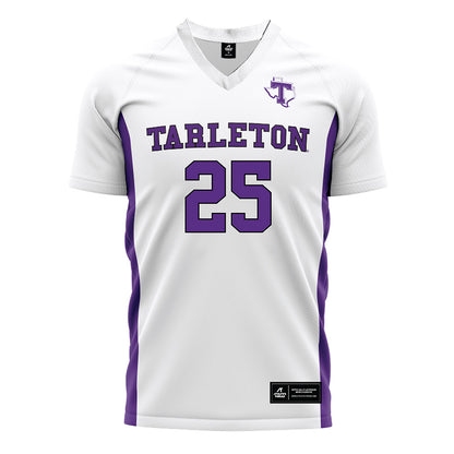 Tarleton State - NCAA Women's Soccer : DawnJay Beal - White Soccer Jersey-0