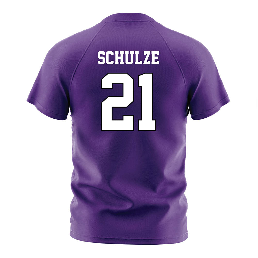 Tarleton State - NCAA Women's Soccer : Sammy Schulze - Purple Soccer Jersey-1