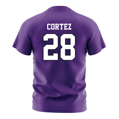 Tarleton State - NCAA Women's Soccer : Sam Cortez - Purple Soccer Jersey-1
