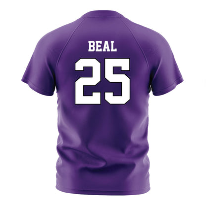 Tarleton State - NCAA Women's Soccer : DawnJay Beal - Purple Soccer Jersey-1