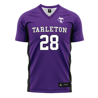 Tarleton State - NCAA Women's Soccer : Sam Cortez - Purple Soccer Jersey-0