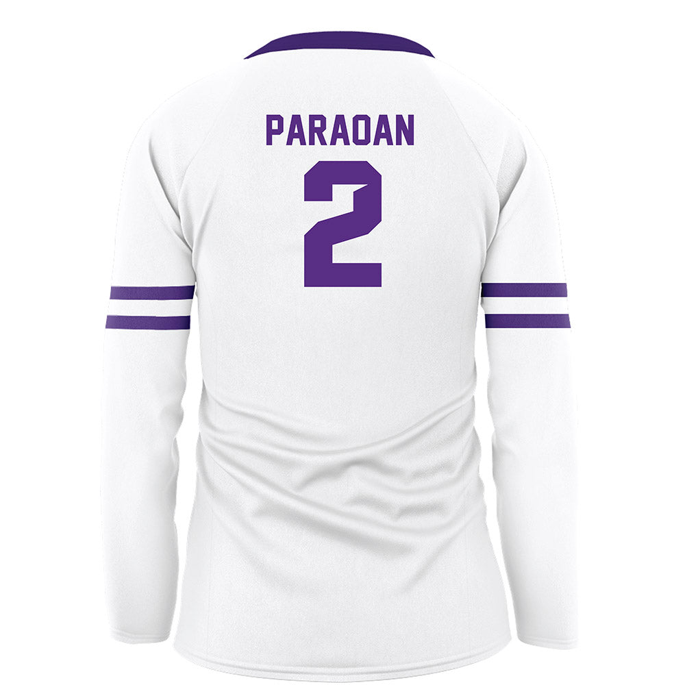 Tarleton State - NCAA Women's Volleyball : Leila Paraoan - White Volleyball Jersey-1