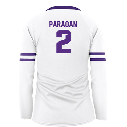 Tarleton State - NCAA Women's Volleyball : Leila Paraoan - White Volleyball Jersey-1