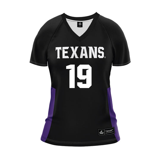 Tarleton State - NCAA Women's Volleyball : Alexa Earle - Black Volleyball Jersey-0