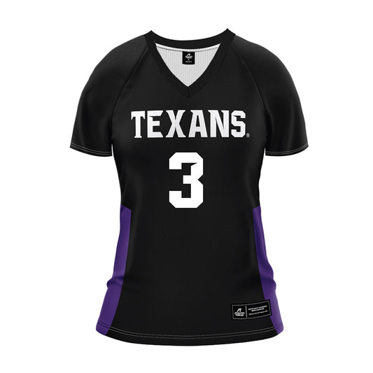 Tarleton State - NCAA Women's Volleyball : LaNeah Lara - Black Volleyball Jersey-0