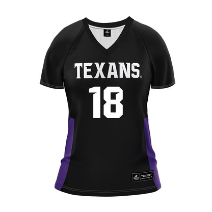 Tarleton State - NCAA Women's Volleyball : Tatum Busch - Black Volleyball Jersey-0