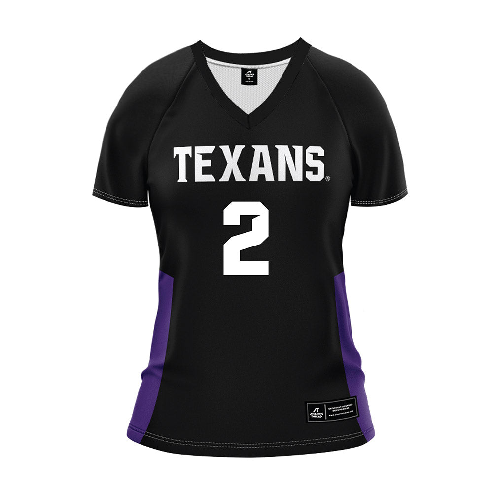 Tarleton State - NCAA Women's Volleyball : Leila Paraoan - Black Volleyball Jersey-0