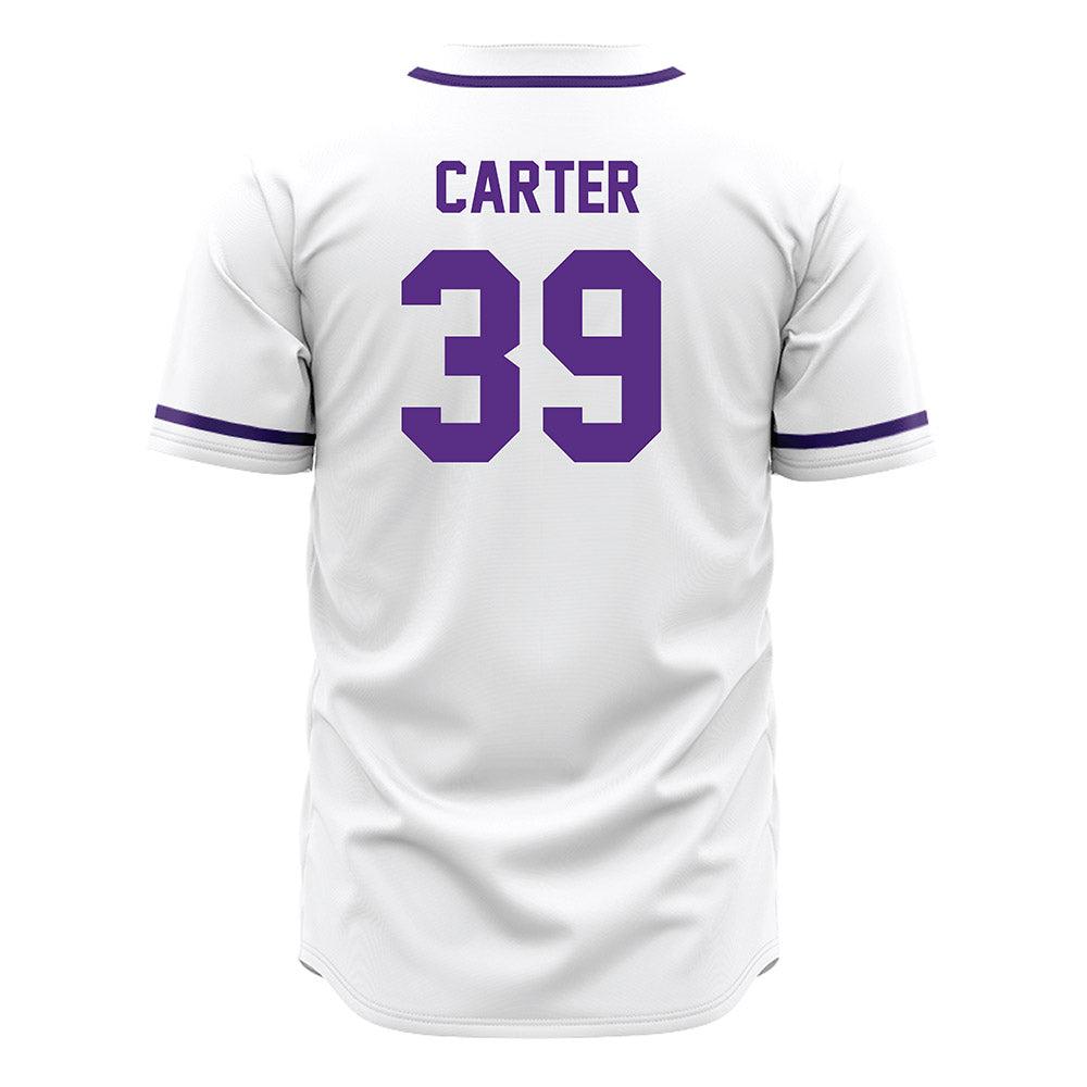 Tarleton State - NCAA Baseball : Brendon Carter - White Jersey-1