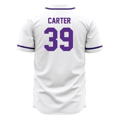 Tarleton State - NCAA Baseball : Brendon Carter - White Jersey-1