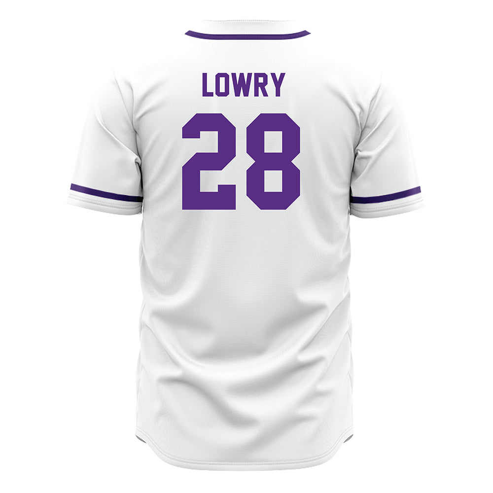 Tarleton State - NCAA Baseball : Cort Lowry - White Jersey-1