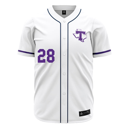 Tarleton State - NCAA Baseball : Cort Lowry - White Jersey-0