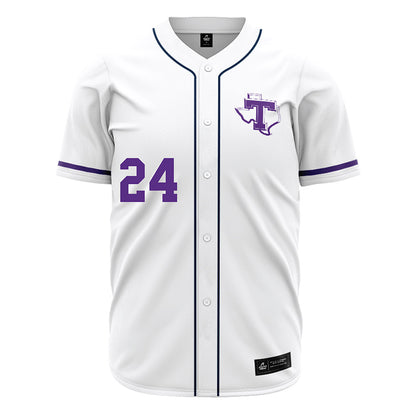 Tarleton State - NCAA Baseball : Aden Lucas - White Jersey-0