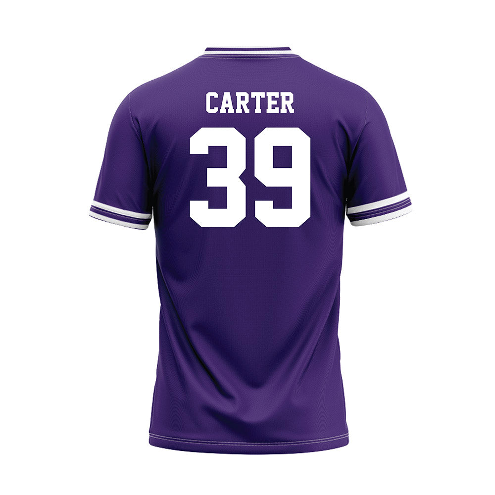 Tarleton State - NCAA Baseball : Brendon Carter - Purple Jersey-1