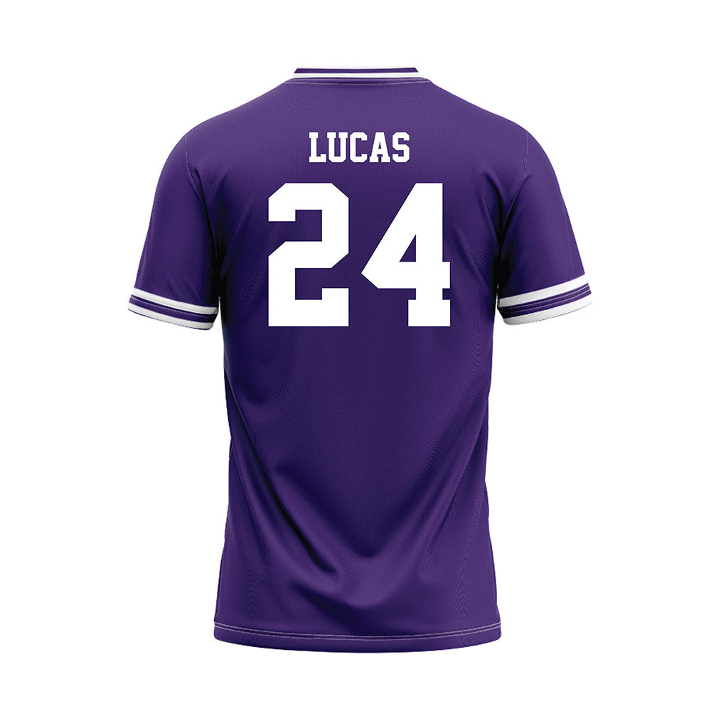 Tarleton State - NCAA Baseball : Aden Lucas - Purple Jersey-1