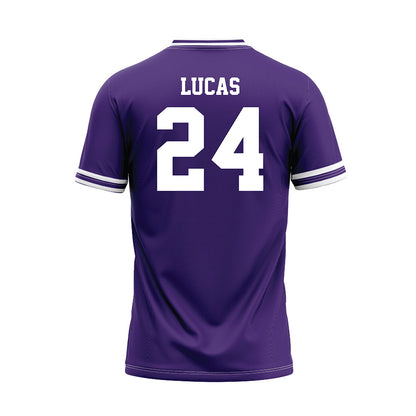 Tarleton State - NCAA Baseball : Aden Lucas - Purple Jersey-1