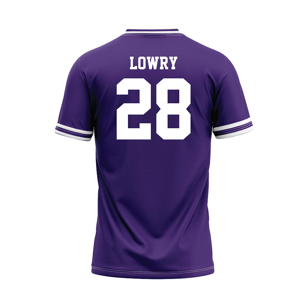 Tarleton State - NCAA Baseball : Cort Lowry - Purple Jersey-1