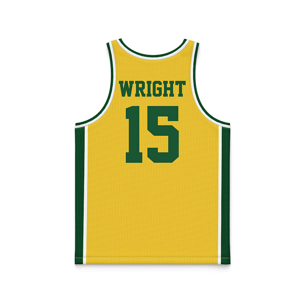 OKBU - NCAA Women's Basketball : Faith Wright - Yellow Basketball Jersey-1